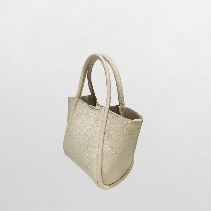 đ Liten beige skinnveske â stil mĂžter funksjon - gratis frakt