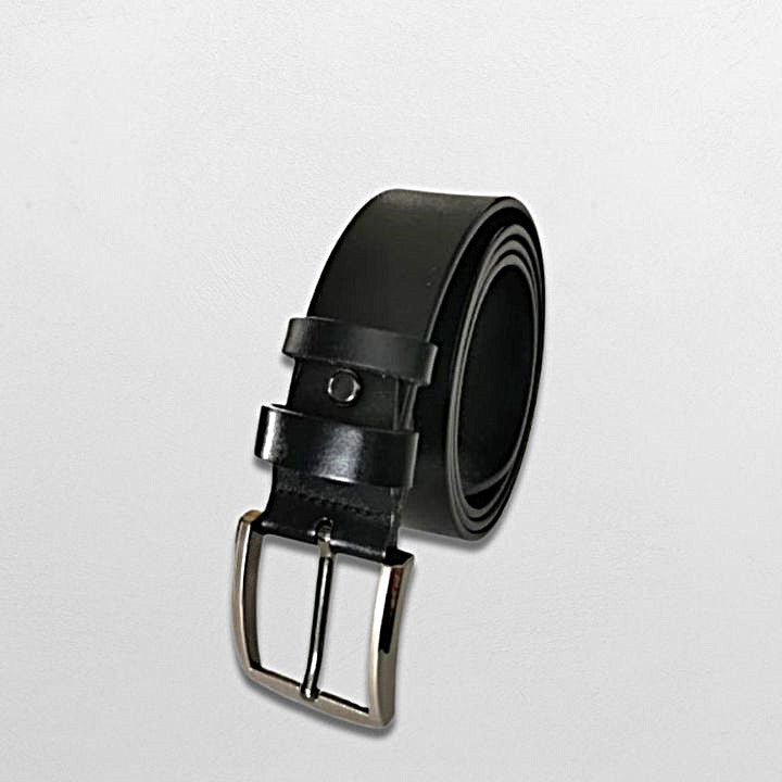 Skinnbelte sort skinn