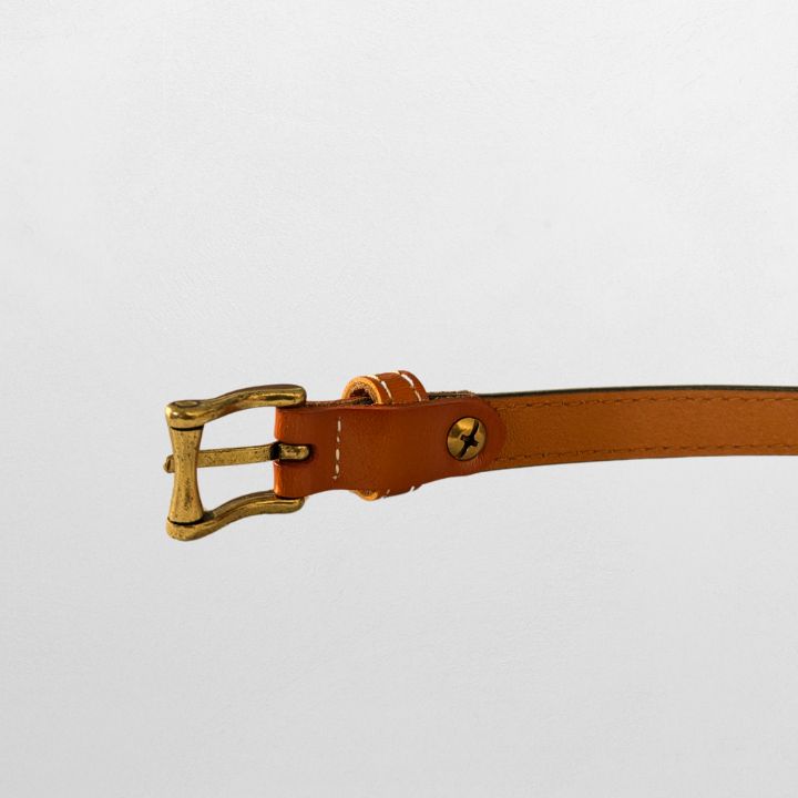 Brunt Skinnbelte til Dame – Elegant & Tidløst