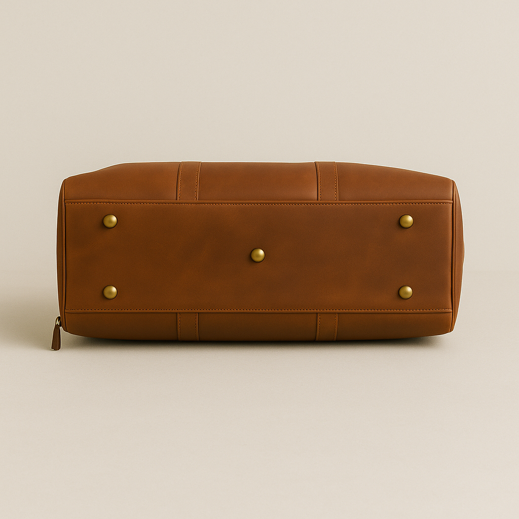 Reiseveske | Skinnbag i lysebrunt skinn | Herre - Ny modell
