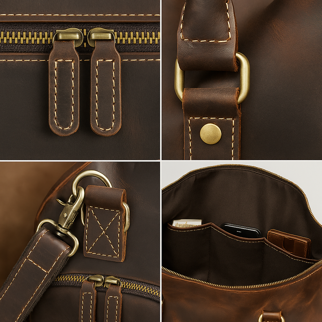 Pegaso D’Oro Weekendbag – Premium skinnbag for reise, trening og hverdag