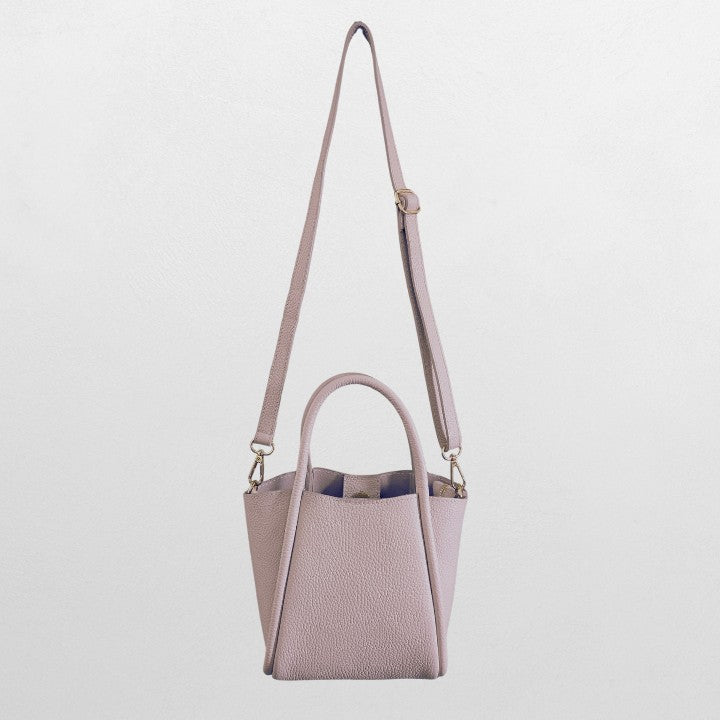 đ Liten beige skinnveske â stil mĂžter funksjon - gratis frakt