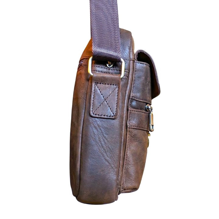 Pegaso D'Oro Skulderveske i Skinn – Allsidig Eleganse for Ham og Henne