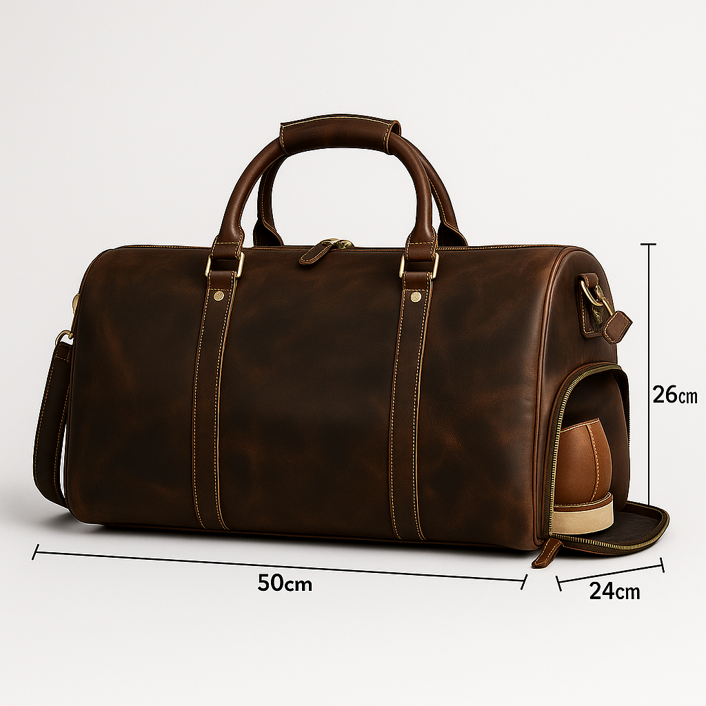 Pegaso D’Oro Weekendbag – Premium skinnbag for reise, trening og hverdag