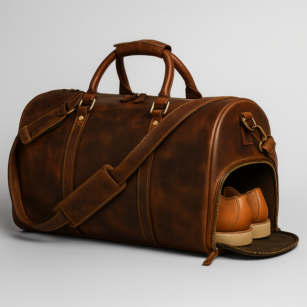 Pegaso D’Oro Weekendbag – Premium skinnbag for reise, trening og hverdag