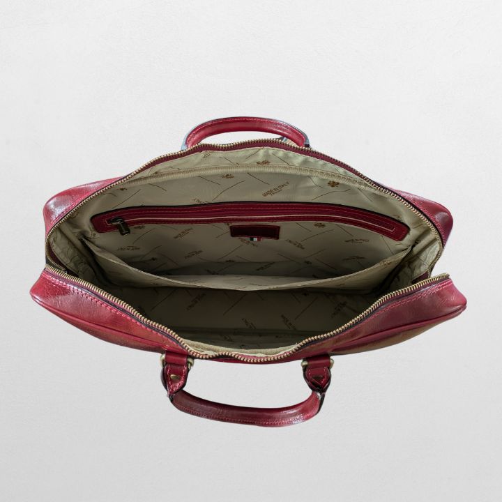 đŒ Eksklusiv PC-veske i ekte skinn â HĂ„ndlaget i Italia - Gratis frakt