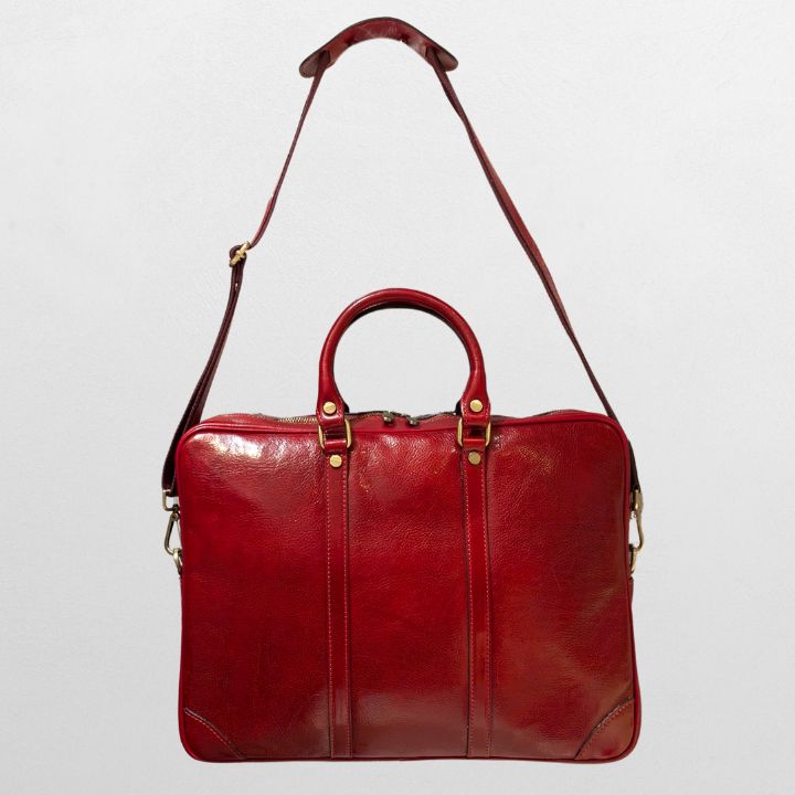 đŒ Eksklusiv PC-veske i ekte skinn â HĂ„ndlaget i Italia - Gratis frakt