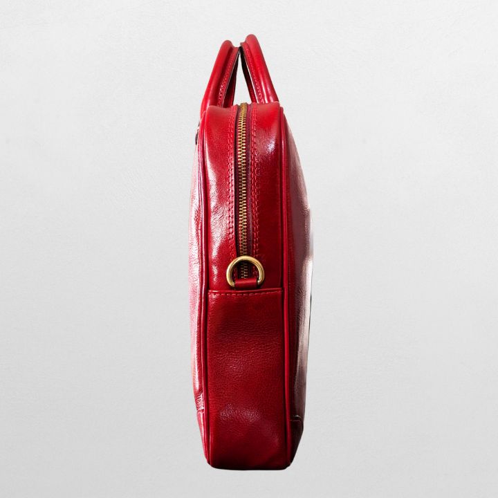 đŒ Eksklusiv PC-veske i ekte skinn â HĂ„ndlaget i Italia - Gratis frakt