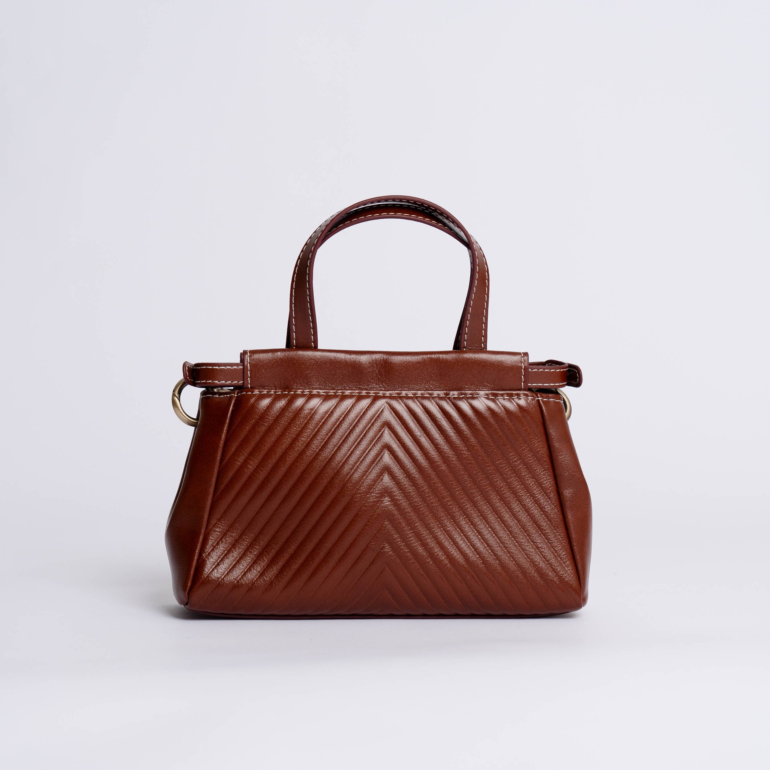 Liten skulderveske i ekte skinn for damer