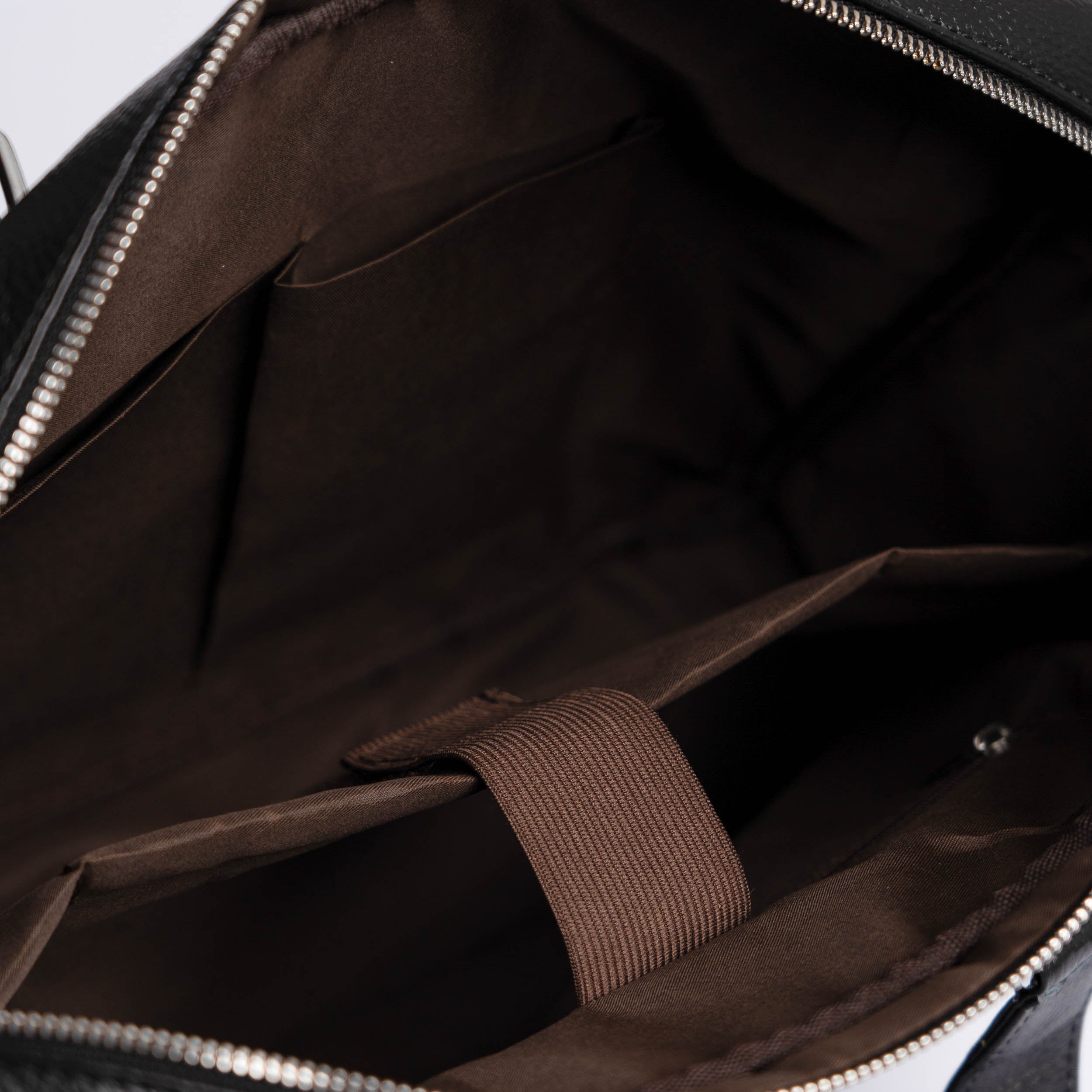 Stilig Sort Lær PC-Bag med Laptop-rom