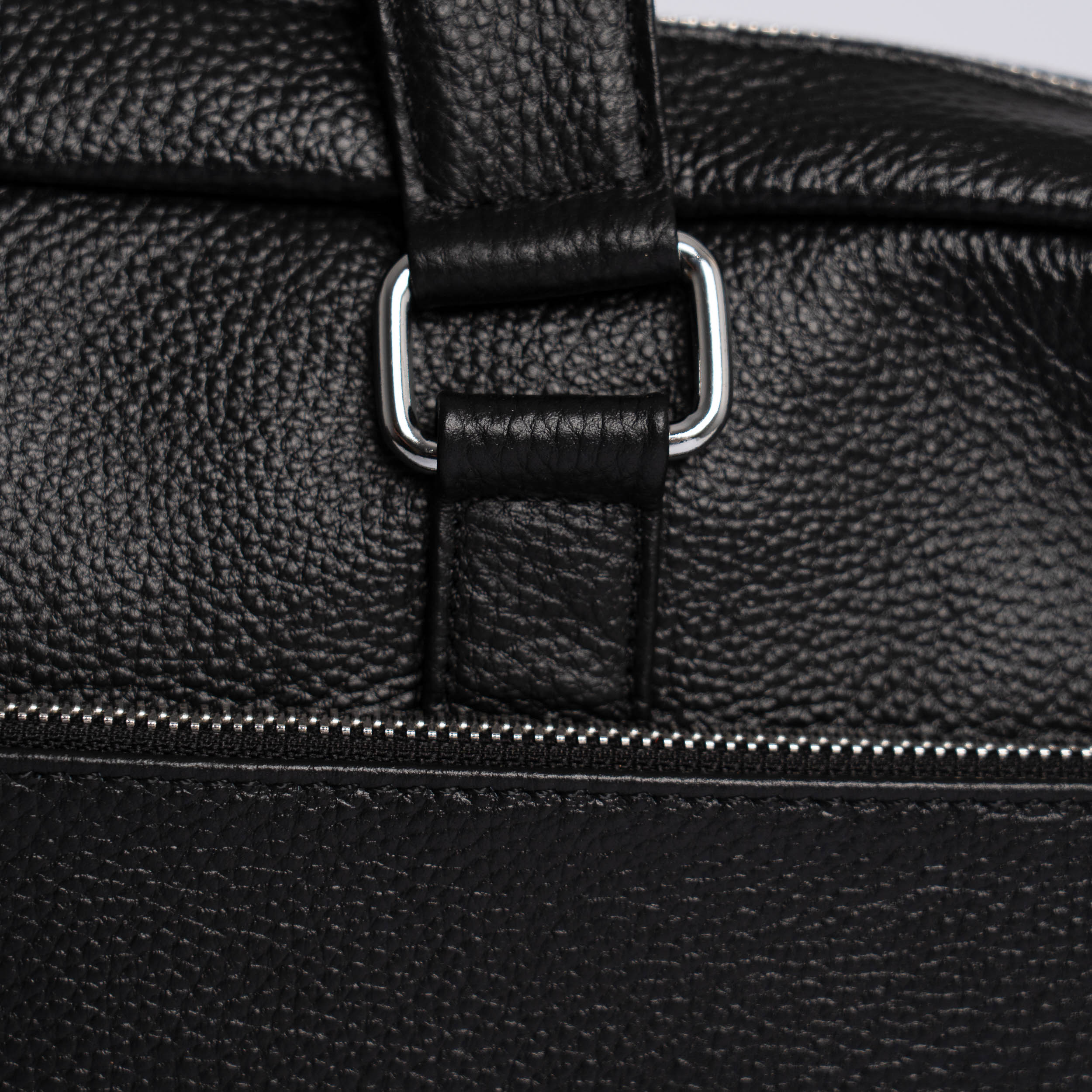 Stilig Sort Lær PC-Bag med Laptop-rom