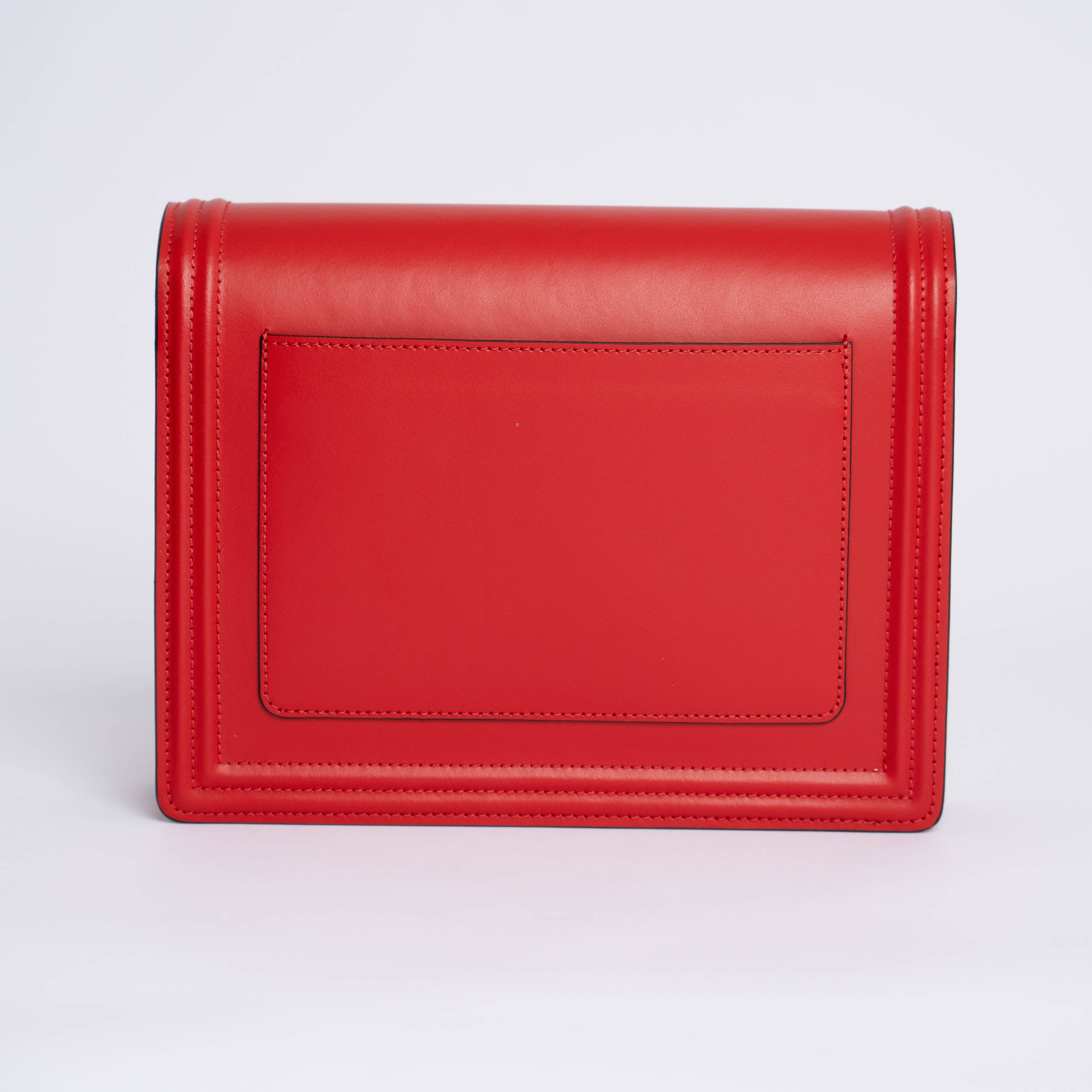 Italiensk håndveske i rødt skinn