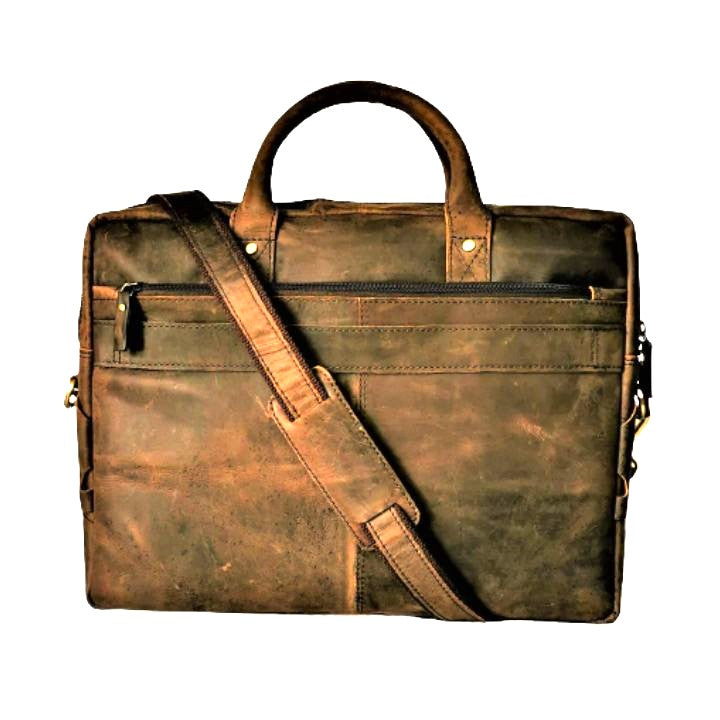 Brun Caveman Skinnveske til Laptop - Zantani.no