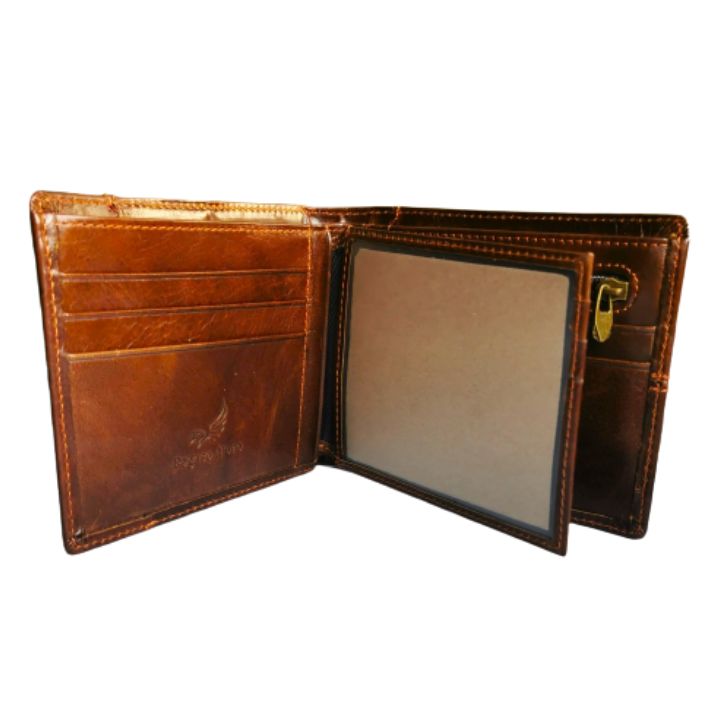 Lommebok i Brunt Skinn fra Pegaso D`Oro - Zantani.no