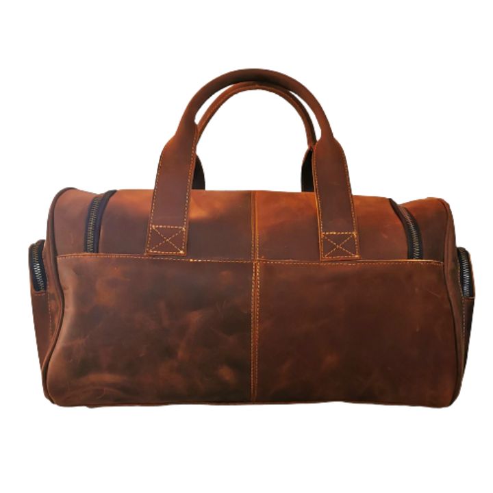 Weekedbag fra Pegaso D`Oro i Ekte Brunt Skinn - Zantani.no