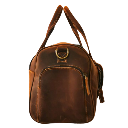 Weekedbag fra Pegaso D`Oro i Ekte Brunt Skinn - Zantani.no