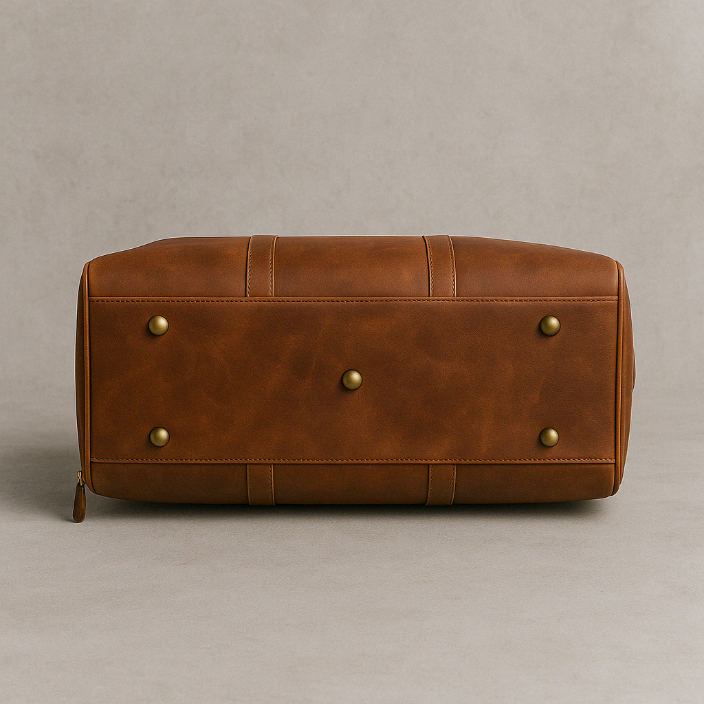 Reiseveske | Skinnbag i lysebrunt skinn | Herre - Ny modell
