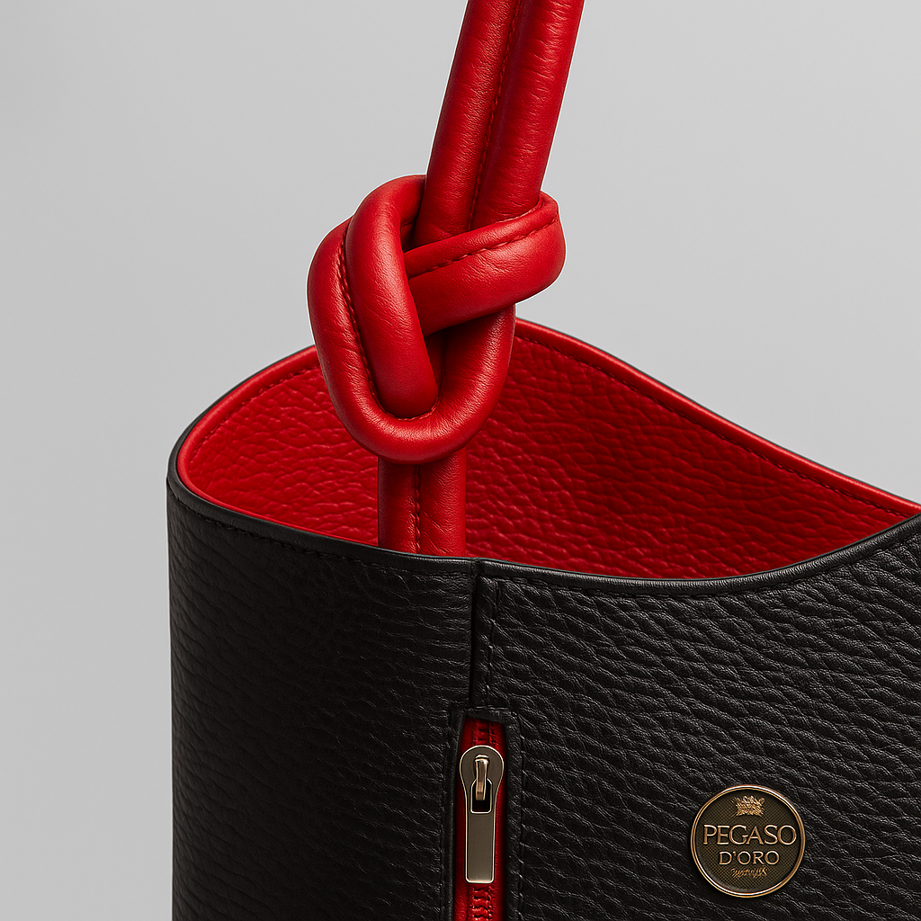 Pegaso D’Oro Black Line – Skinnveske med ryggsekkfunksjon