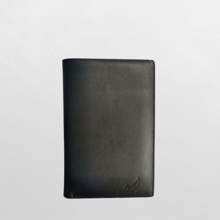 Sort Pass og kortholder i Ekte skinn