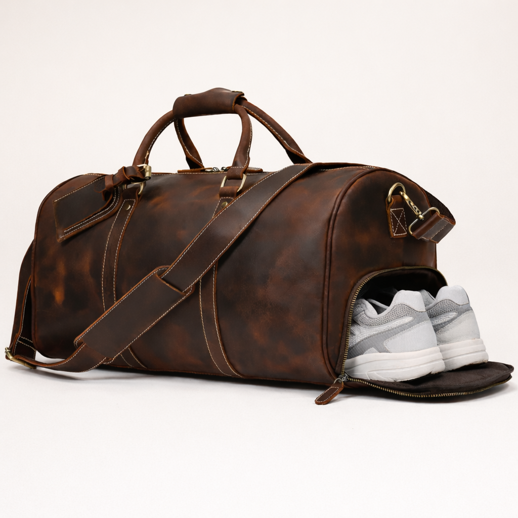 Pegaso D’Oro Weekendbag – Premium skinnbag for reise, trening og hverdag