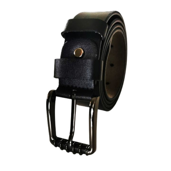 Sort skinnbelte 125 cm Herre