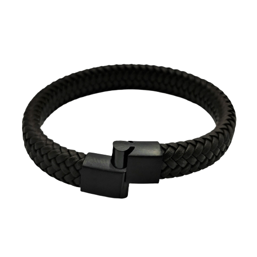 Armbåndet Segger i Ekte Skinn og Rustfritt Stål - Zantani.no